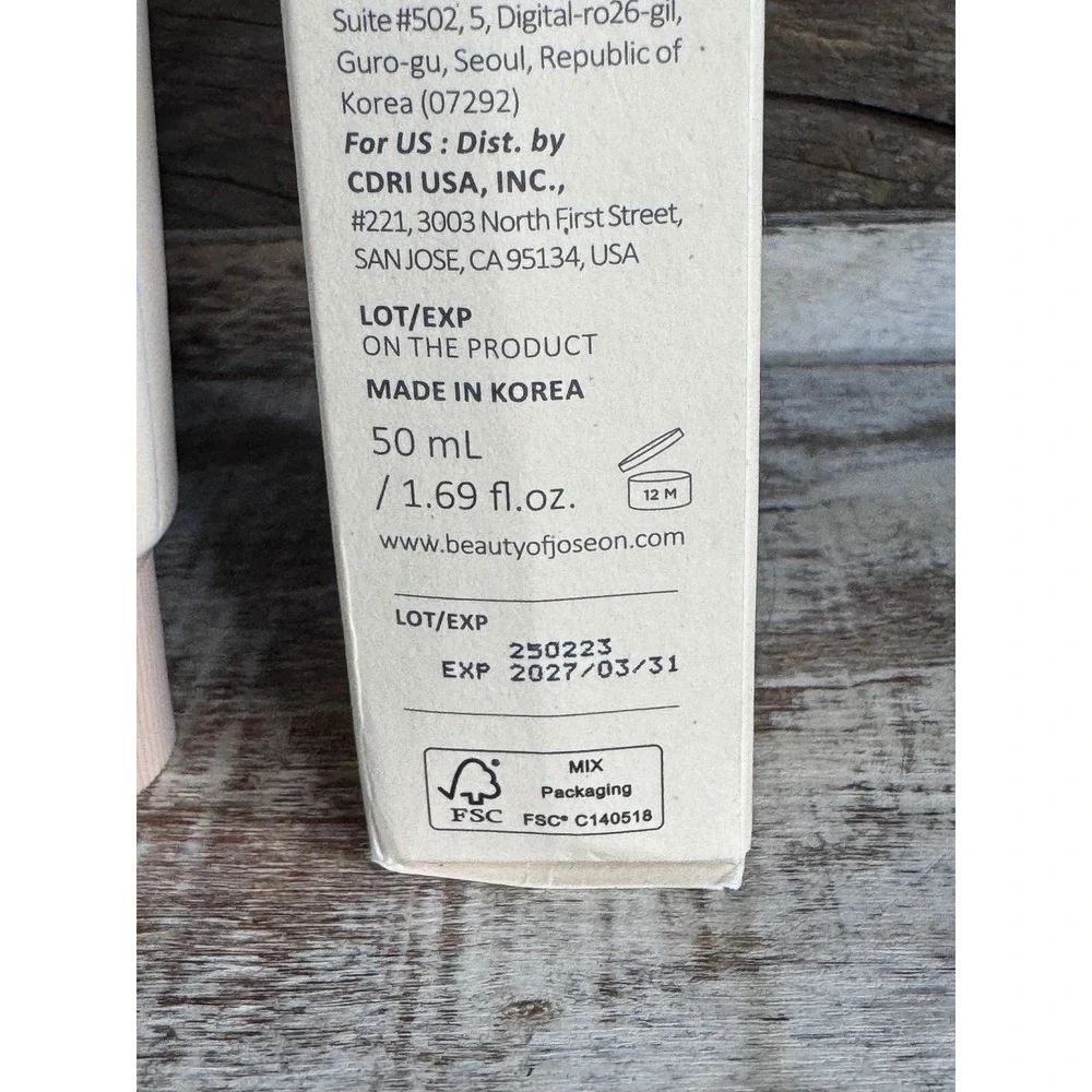Beauty of Joseon Daily Relief Sunscreen SPF40 | Full Size | MSRP $36 | Viral